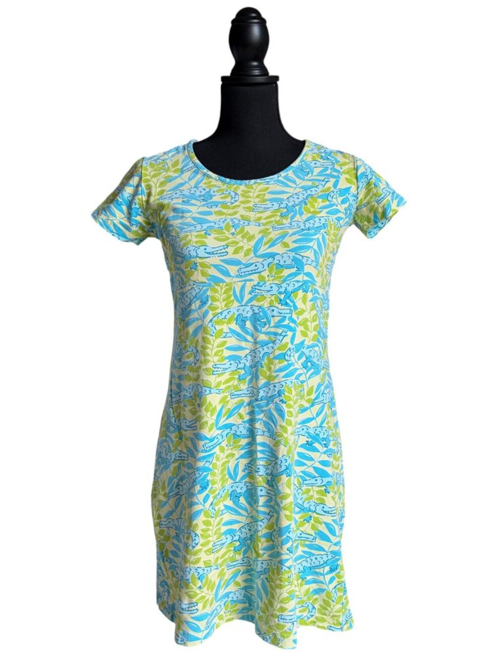 Lilly Pulitzer Alligator Print Dress (Mimosa Everglades) - Small